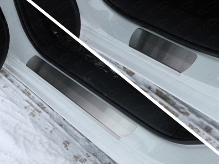 Mazda 6 2015 Накладки на пороги (лист шлифованный) 